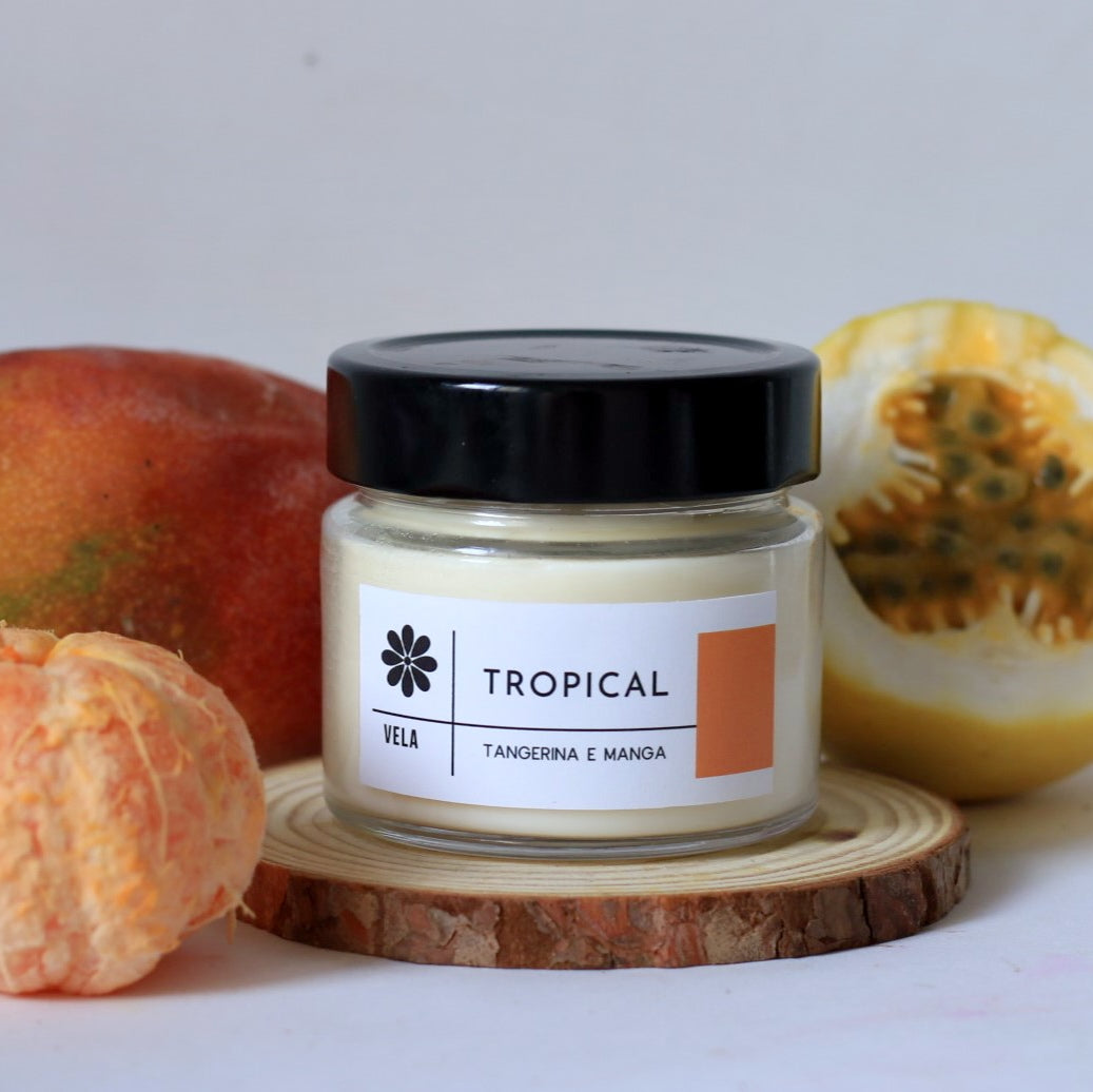 Vela Aromática Tropical - Tangerina e Manga