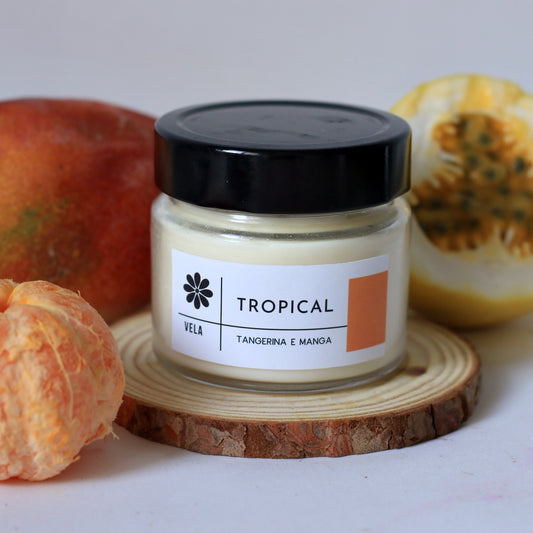 Vela Aromática Tropical - Tangerina e Manga