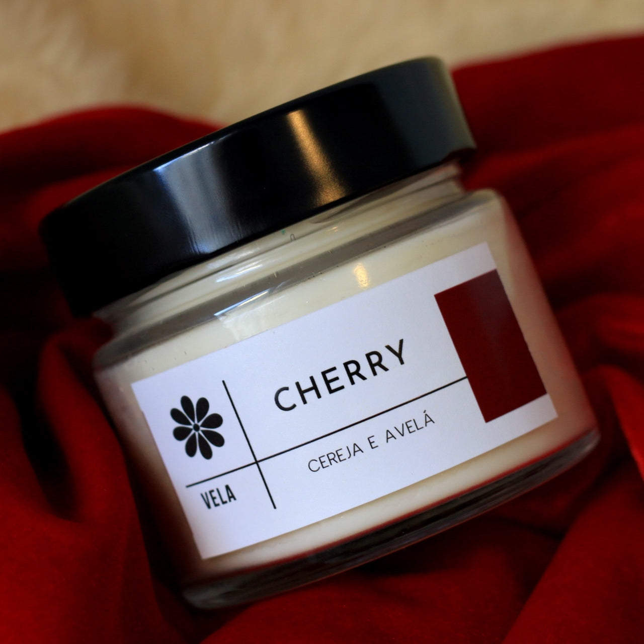 Vela Aromática Cherry - Cereja e Avelã