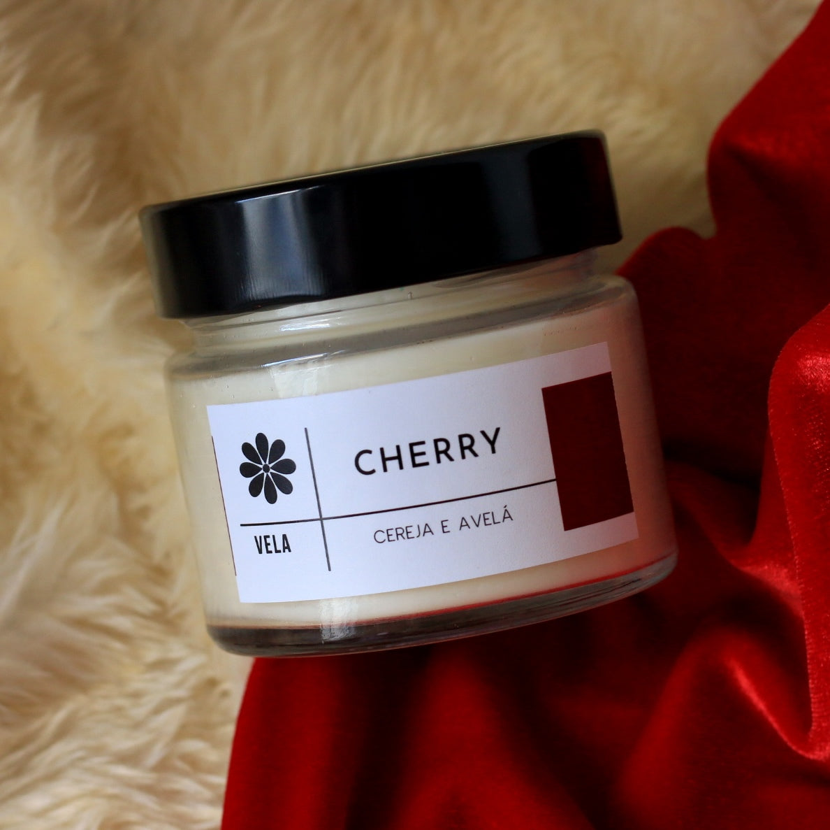 Vela Aromática Cherry - Cereja e Avelã
